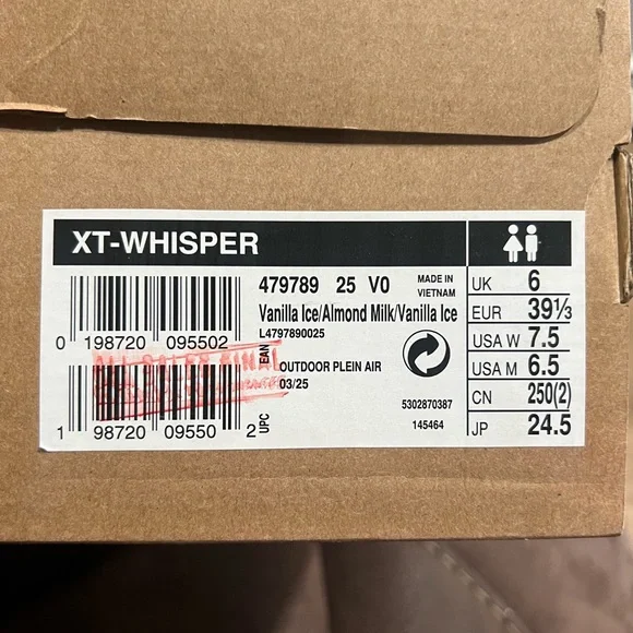 XT-Whisper Vanilla Ice Sneakers